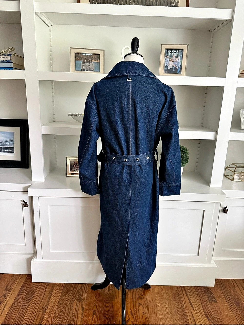 Apparis Tate Denim Trench Denim Trench in Blue Like New - Picture 4 of 14